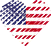 Logo of Top Gnorimies USA, Heart Shaped Image of USA flag.